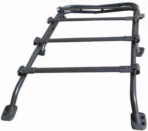رفوف السقف متوافقة مع Toyota FJ Cruiser 2007-2020 أعلى حامل السقف السكك الحديدية الأمتعة عبر صناديق البار الباب الخلفي الباب الخلفي سلم خطوة سلم (صناديق رف السقف) in Saudi Arabia