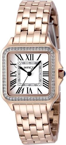 Invicta Angel Lady 28mm Stainless Steel Rose Gold Silver dial PC21J Quartz in Saudi Arabia