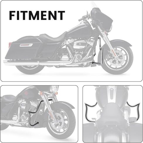 قضيب حماية المحرك للطرق السريعة من أجل Harley Davidson Touring Road Glide Road King Street Glide Electra Glide CVO وTrike موديلات 2009-2025 2026، كروم in Kuwait