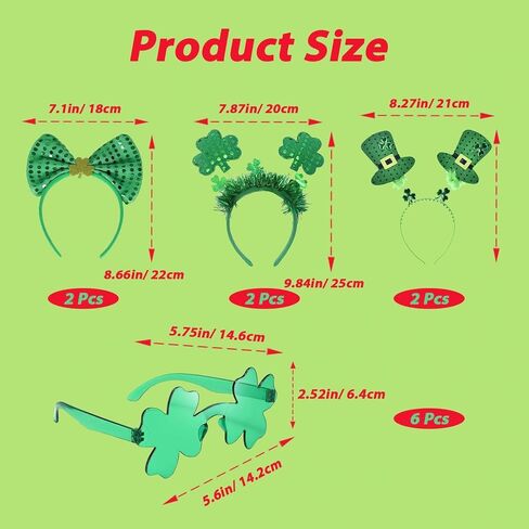 St. Patrick's Day Headbands Irish St Patricks Day Green Headwear Photo Props in Saudi Arabia