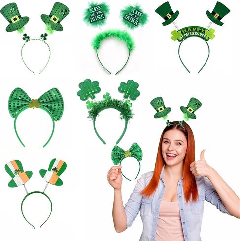 St. Patrick's Day Headbands Irish St Patricks Day Green Headwear Photo Props in Saudi Arabia