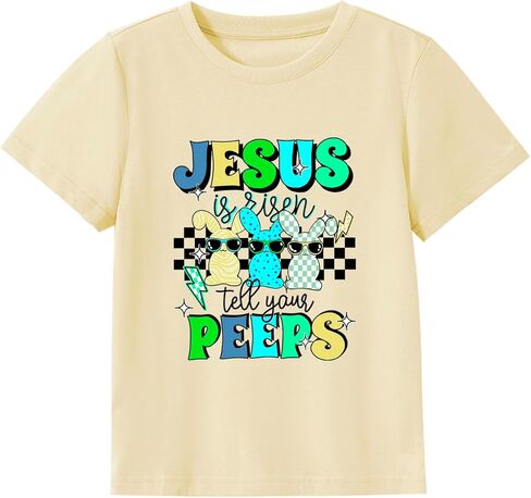 Easter Shirts for Boys Girls Cute Bunny Egg Hunt Tee Tops Toddler Baby Easter Outfit Clothes 2-7T in Saudi Arabia