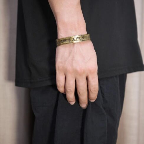 LIYAPEI خمر النحاس النقي الإسورة سوار قابل للتعديل حماية الطاقة تاليسمان فنغ شوي الكفة مجوهرات للرجال والنساء in Kuwait