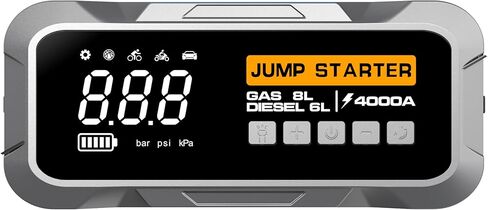 Car Jump Starter with 150PSI Tire Inflator – Portable Emergency Battery Booster and 22 Cylinders Air Compressor for Cars, Trucks, Motorcycles, Bikes & More in Saudi Arabia