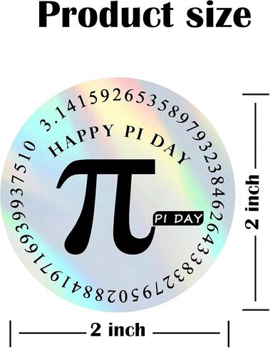 ملصقات Happy Pi Day ثلاثية الأبعاد Pi رمز ملصق 2 بوصة 14 مارس Pi Day ملصقات Pi Day Math Party Favors الشارات لجدار الفصل الدراسي Math Pi Day Gifts Decor in Kuwait