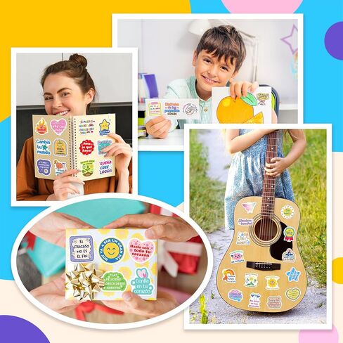 200PCS Spanish Motivational Stickers for Students Teachers Adults, Inspirational Positive Affirmation Quote Stickers for Spanish Class Rewards Vision Board Scrapbook in Kuwait