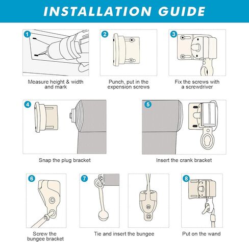 مظلة دوارة خارجية مقاس 8 بوصة عرض × 8 بوصة ارتفاع لاسلكية - ستائر خارجية قابلة للطي بتصميم ثنائي القطب مع قطعة واحدة من القماش بنسبة 90% من الأشعة فوق البنفسجية للفناء والفناء الخلفي والعريشة والشرفة، رمادي in Kuwait