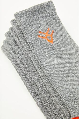 Men's Steel Toe Crew Socks 3 Pack - HXASP25SK2-GY Medium in Kuwait