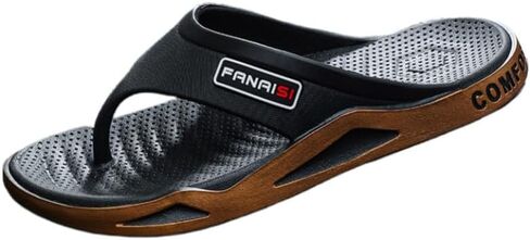 Men's Fashionable Lightweight PVC Open-Toe Slippers - Comfortable Casual Summer in Saudi Arabia