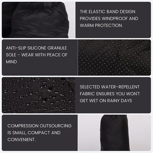 أحذية طويلة للنساء والرجال، شباشب تخييم دافئة مقاومة للماء وغير قابلة للانزلاق، جوارب ناعمة ومريحة وخفيفة الوزن للاستخدام في الهواء الطلق، أحذية مقاس L للرجال والنساء in Kuwait