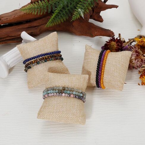 سوار مطرز بأحجار الشفاء 9 قطع من COLOYAN مقاس 4 مم للنساء والرجال، أساور كريستال طبيعية قابلة للتمدد، أحجار كريمة شبه ثمينة مجوهرات ريكي الروحية in Kuwait