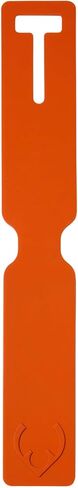 ANTLER Luggage Tags - Durable Rubber, for Suitcases & Travel Bags, Assorted Colors, Easy ID & Personalization, Fits Most Suitcases - 1.5 x 10.5 in - Coral Orange in Saudi Arabia