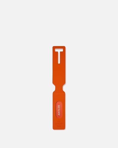 ANTLER Luggage Tags - Durable Rubber, for Suitcases & Travel Bags, Assorted Colors, Easy ID & Personalization, Fits Most Suitcases - 1.5 x 10.5 in - Coral Orange in Saudi Arabia