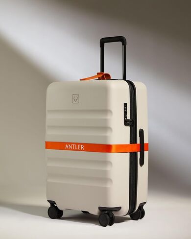 ANTLER Luggage Tags - Durable Rubber, for Suitcases & Travel Bags, Assorted Colors, Easy ID & Personalization, Fits Most Suitcases - 1.5 x 10.5 in - Coral Orange in Saudi Arabia