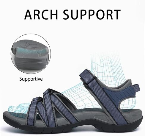shevalues Hiking Sandals for Women Comfortable Outdoor Walking Sport Sandal with Adjustable Straps and Arch Support in Saudi Arabia
