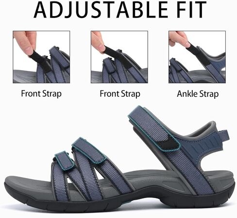 shevalues Hiking Sandals for Women Comfortable Outdoor Walking Sport Sandal with Adjustable Straps and Arch Support in Saudi Arabia