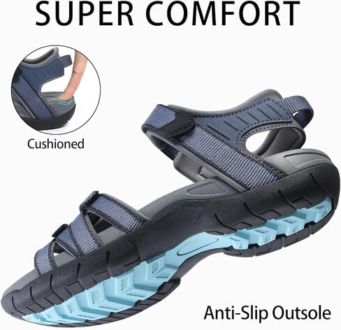 shevalues Hiking Sandals for Women Comfortable Outdoor Walking Sport Sandal with Adjustable Straps and Arch Support in Saudi Arabia
