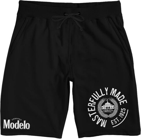 Bioworld Modelo Casa Modelo Masterfully Made Men's Black Sleep Pajama Shorts in Saudi Arabia