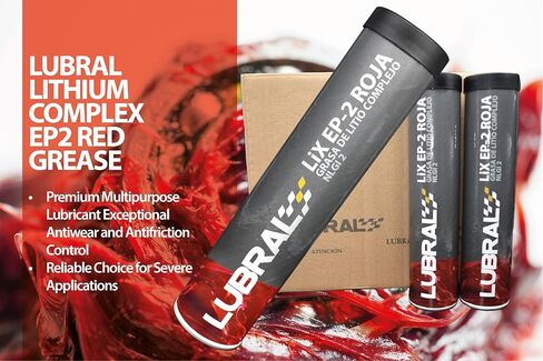 مركب الليثيوم EP2 شحم أحمر | زيت تشحيم ممتاز متعدد الأغراض | تحكم استثنائي في مقاومة التآكل والاحتكاك | اختيار موثوق للتطبيقات الصعبة | 14 أوقية. in Kuwait