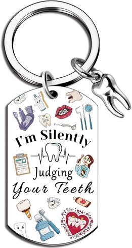 Dentist Gift For Women Dental Hygienist Gifts Dental Assistant Accessories Tooth Keychain For Dentists Graduatioin Birthday Retirement Appreciation Gift in Saudi Arabia