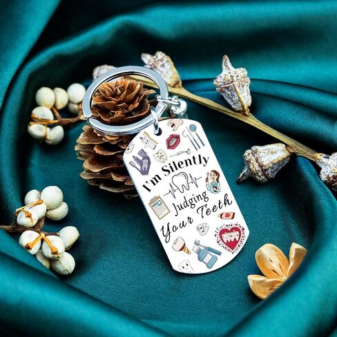 Dentist Gift For Women Dental Hygienist Gifts Dental Assistant Accessories Tooth Keychain For Dentists Graduatioin Birthday Retirement Appreciation Gift in Saudi Arabia