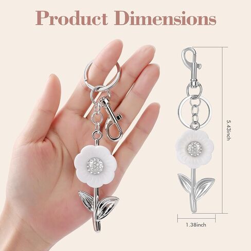 Daisy Bag Charms Purse Charms for Handbag Backpack Charm Cute Key Chain Accessories Sparkling Purse Charms for Women in Saudi Arabia