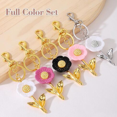 Daisy Bag Charms Purse Charms for Handbag Backpack Charm Cute Key Chain Accessories Sparkling Purse Charms for Women in Saudi Arabia