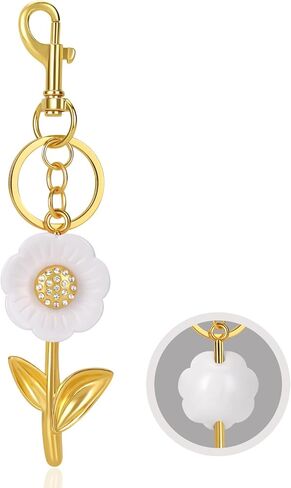 Daisy Bag Charms Purse Charms for Handbag Backpack Charm Cute Key Chain Accessories Sparkling Purse Charms for Women in Saudi Arabia