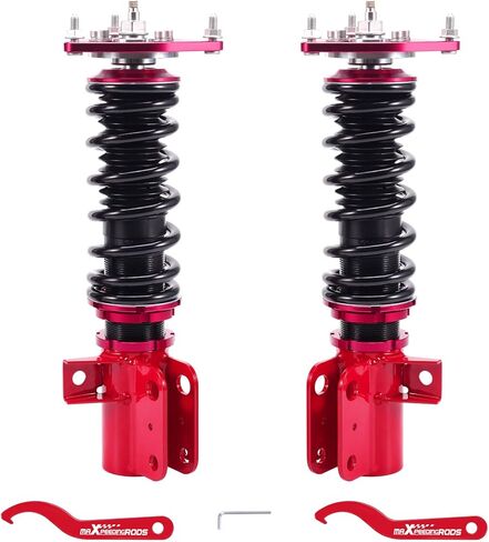 maXpeedingrods 2Pcs Front Coilovers for Subaru BRZ ZN6/ZC6 2012-2020, for Scion FR-S 2012-2020, for Toyota 86 2012-2020, 24 Levels Damper Adjustable Shock Absorber, Height Adjustable Lowering Kit, Red in Saudi Arabia