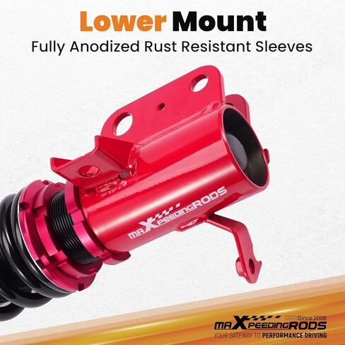 maXpeedingrods 2Pcs Front Coilovers for Subaru BRZ ZN6/ZC6 2012-2020, for Scion FR-S 2012-2020, for Toyota 86 2012-2020, 24 Levels Damper Adjustable Shock Absorber, Height Adjustable Lowering Kit, Red in Saudi Arabia