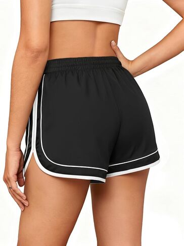 Chunpin Women's Athletic Shorts Waterproof Running Shorts Quick Dry Sporty Shorts Gym Workout Shorts with Pockets in Saudi Arabia