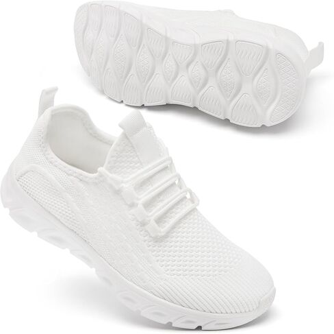 Walking Shoes for Men Women Tennis Running Non Slip Work Shoes Ultralight Slip on Workout Gym Sports Sneakers Unisex in Kuwait