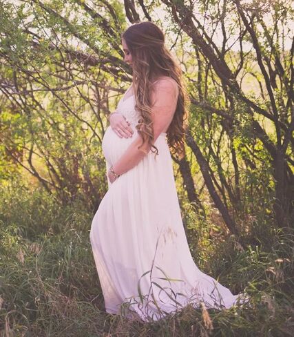 Ladmous Women's V Neck Floral Lace Wedding Dress Sleeveless Bridesmaid Evening Party Maxi Dress in Saudi Arabia