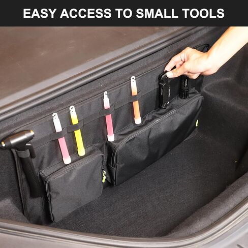 Frunk Organizer with Lid, Car Frunk Organizer Compatible with Tesla Model S 2014-2026 Accessories, Frunk Storage Bag Collapsible, Front Trunk Organizer Storage Cargo Hanging Bag Portable Waterproof in Saudi Arabia