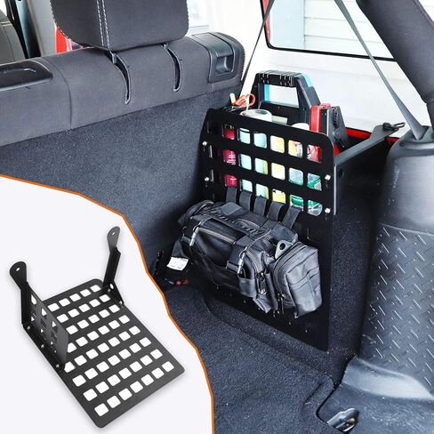 Metal Molle Storage Trunk Organizer Cargo Rack Shelf Storage for 2007-2018 Jeep Wrangler JK & Unlimited 4-door (Passenger Side) in Saudi Arabia
