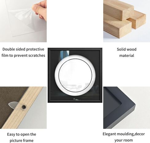 علبة عرض رأس الطبل مقاس 14 بوصة، إطار صندوق الظل المثبت على الحائط لرؤوس الطبل مقاس 14 بوصة، مجموعة تذكارات موقعة، خزانة خشبية صلبة بواجهة أكريليك، 18.5 × 18.5 بوصة، هدية موسيقي in Kuwait