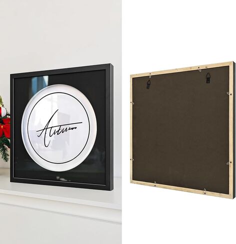 علبة عرض رأس الطبل مقاس 14 بوصة، إطار صندوق الظل المثبت على الحائط لرؤوس الطبل مقاس 14 بوصة، مجموعة تذكارات موقعة، خزانة خشبية صلبة بواجهة أكريليك، 18.5 × 18.5 بوصة، هدية موسيقي in Kuwait