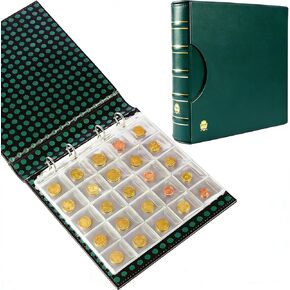 Ettonsun Professional 250 Pockets Coin Collection Book Album 1.8 x 1.6 Inch Coin Pocket Collecting Holder Supplies Coin Storage Album Binder for Collectors (Black) in Saudi Arabia