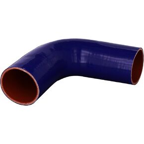 HPS HTSEC90-350-BLK خرطوم توصيل الكوع المقوى بأربع طبقات من السيليكون بدرجة حرارة عالية 90 درجة، الحد الأقصى للضغط 20 رطل لكل بوصة مربعة، طول الساق 4 بوصات على كل جانب، معرف 3-1/2 بوصة، أسود in Kuwait