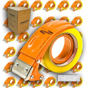 50 حزمة OEM التعبئة والتغليف المعدنية المحمولة 2 بوصة الشريط بندقية موزع التعبئة والتغليف ختم القاطع TG02-ORG (برتقالي) in Kuwait