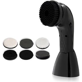 Automatic Shoe Polisher Kit - Multifunctional Electric Shine Machine with 6 Brush Heads for Leather Shoes, Bags, Car Interiors & Sofas - Effortless Cleaning & Polishing in Kuwait