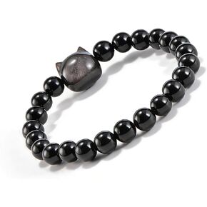 Agate Round Beaded Bracelet for Women Men Natural Agates Stone Healing Bracelets Stretch Elastic Handmade Polished Gemstone Beads Bracelet in Kuwait