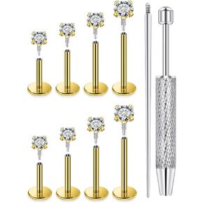 ميدوسا ثقب المجوهرات الفولاذ المقاوم للصدأ مجوهرات لابريت مونرو الشفاه خواتم حجم مختلف الزنمة مسمار محارة الغضروف اللولب القرط مسمار شريط طول 6 مم 7 مم 8 مم 10 مم in Kuwait