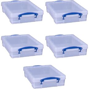 صندوق قابل للتكديس مفيد حقًا، شفاف (5 عبوات) in Kuwait