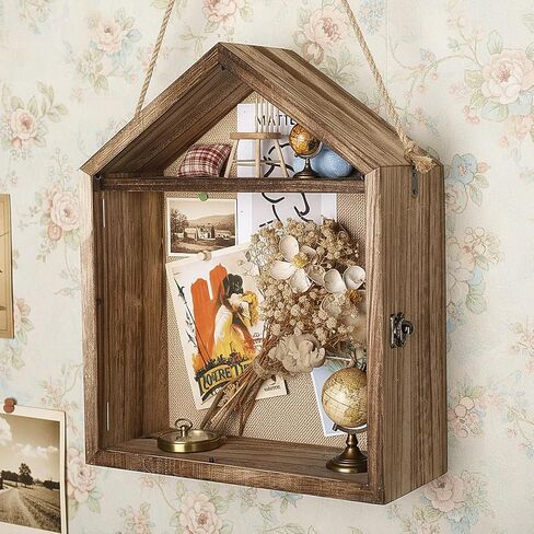 11 x 14 Inch Extra Deep Shadow Box Frame Depth 4.72in Large Shadow Box Display Cases with Linen Back and Removable Shelf House Shaped Picture Frame Wedding Bouquet Display for Picture Flower in Saudi Arabia