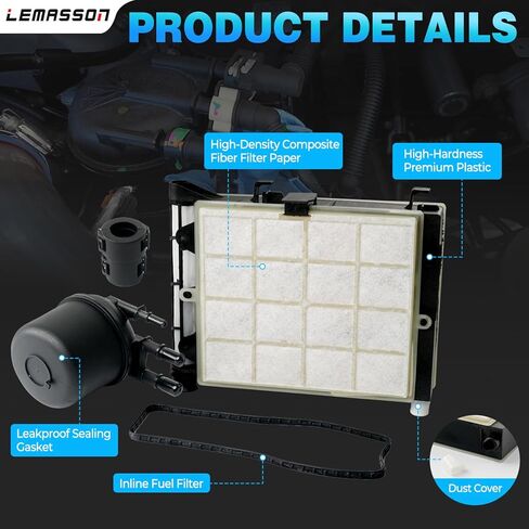 6.7 عنصر فلتر وقود الديزل Powerstroke، فاصل الوقود/الماء متوافق مع 2017-2023 Ford F250 F350 F450 F550 Super Duty 6.7L V8 استبدال FD-4624، FD-4625، HC3Z-9N184-B، HC3Z-9N184-C، DF4624K in Kuwait