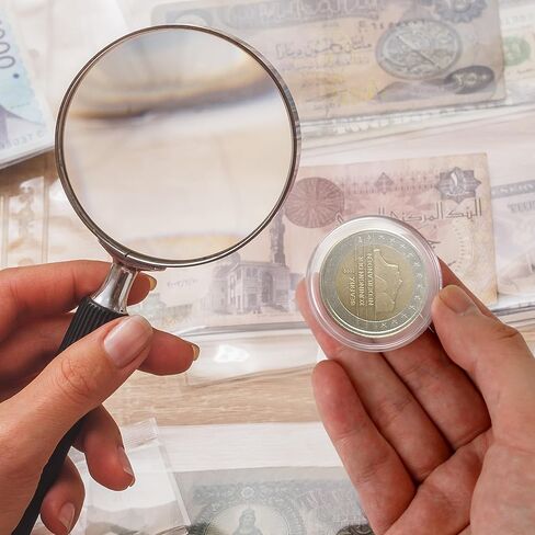 100 Pieces Silver Dollar Coin Capsules, 40.6mm Clear Plastic Eagles Coin Capsules with Storage Organizer Box, Round Coin Collecting Case for Coin Collection in Kuwait