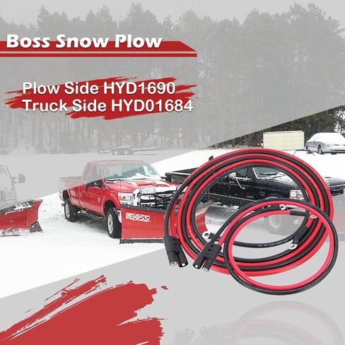 Power Ground Cable Truck Side HYD01684 & Plow Side HYD01690 Replace BOSS Snow Plow Wiring Harness in Saudi Arabia