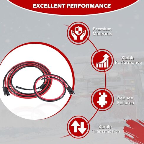 Power Ground Cable Truck Side HYD01684 & Plow Side HYD01690 Replace BOSS Snow Plow Wiring Harness in Saudi Arabia