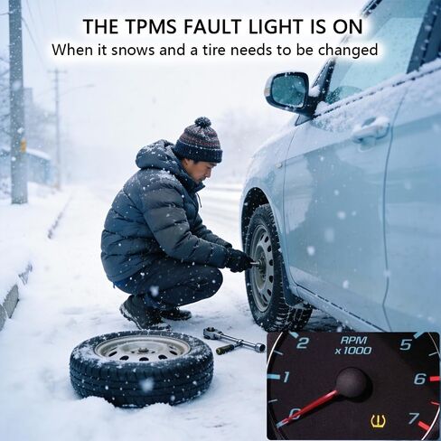 ‌2026 إصدار EL-50448 مع بطارية 9 فولت، مسح ضوء عطل ضغط الإطارات لأداة GM TPMS أداة إعادة تعلم وإعادة ضبط TPMS، أداة تنشيط TPMS لـ Buick لـ Chevy لمركبات سلسلة Cadillac‌ in Kuwait